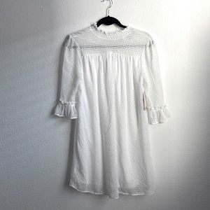 NWT White mock neck mini dress
